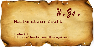 Wallerstein Zsolt névjegykártya